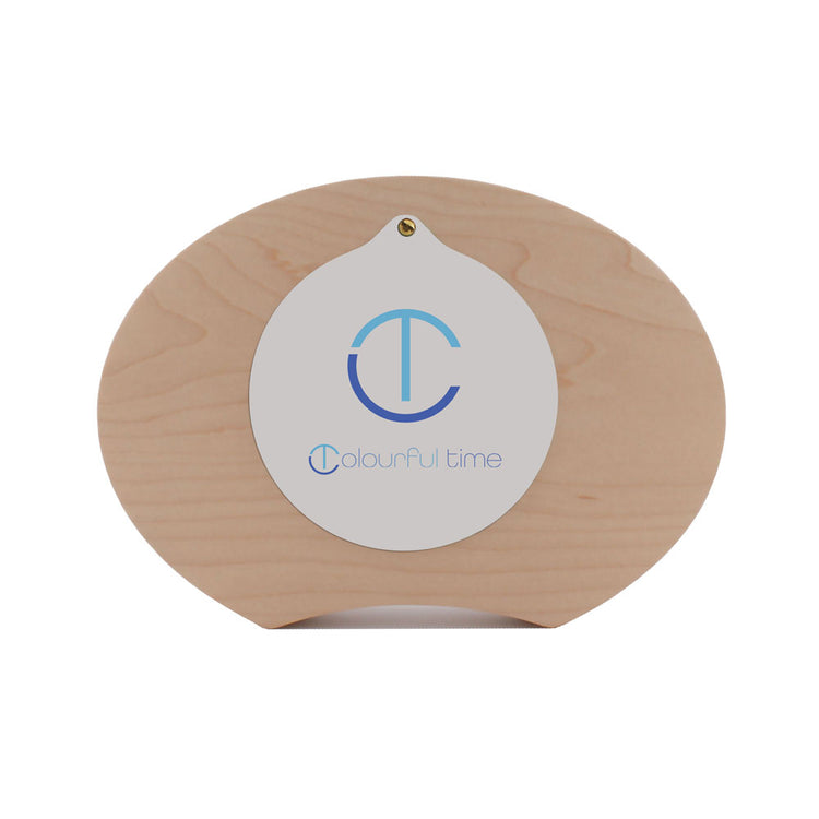 Decorative desk clock back