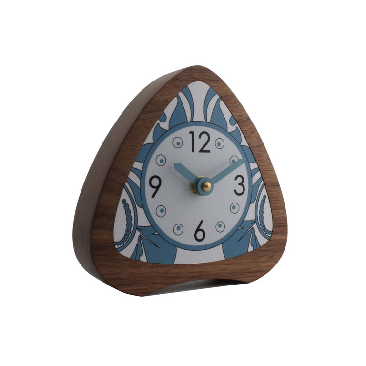 Decorative desk clock blue