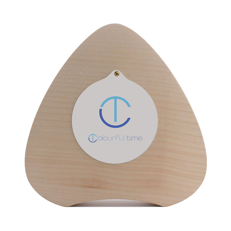 Decorative desk clock back