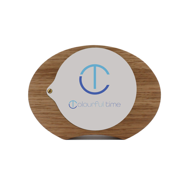 Decorative desk clock back