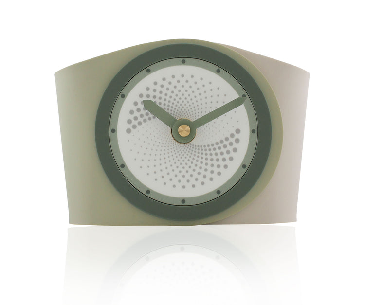 Infinity Pale Green & Cream Desk Clock