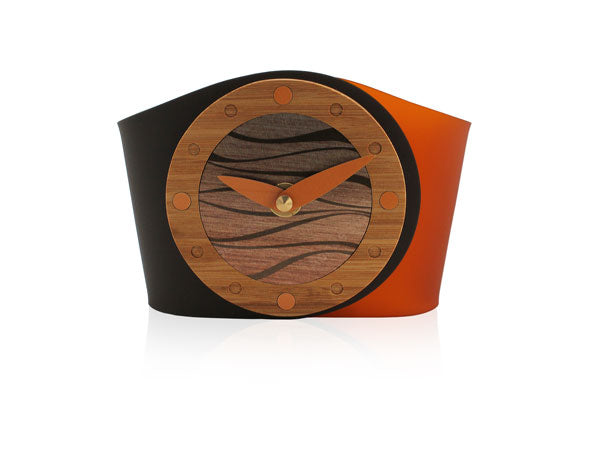 Wave Orange Desk Clock