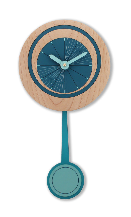 Balance Blue Pendulum wall clock