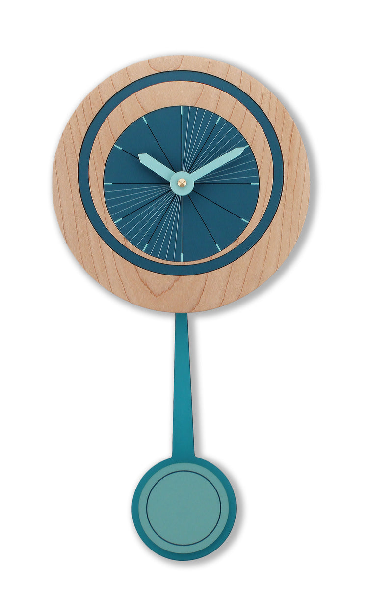 Balance Blue Pendulum wall clock