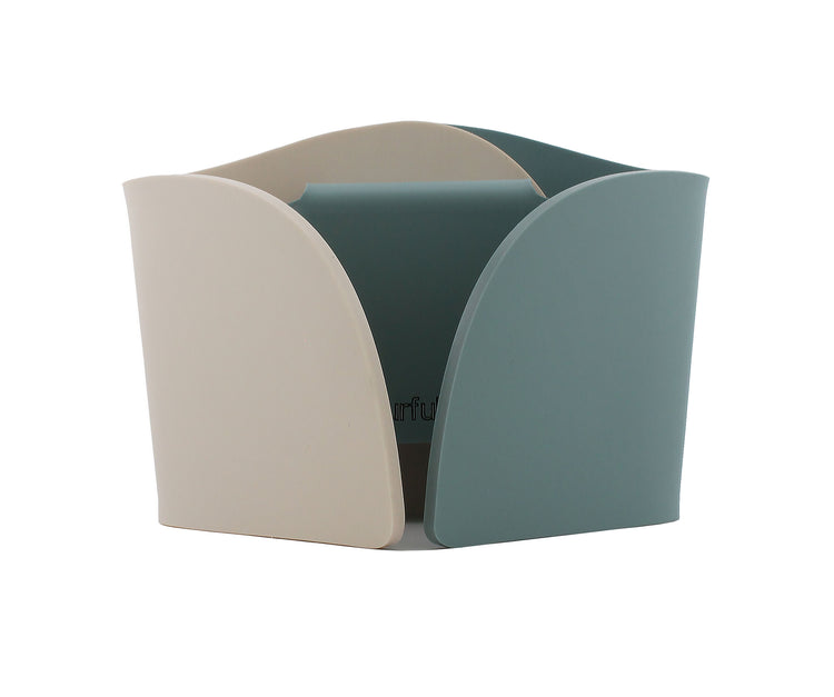 Infinity Pale Blue & Cream Acrylic Desk Clock