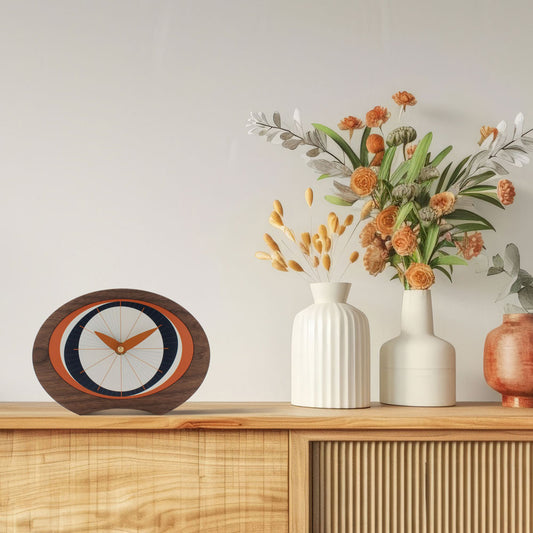 Decorative desk clock
