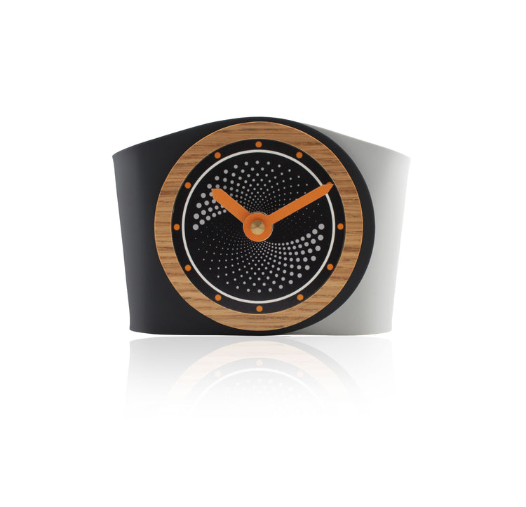 Infinity Black Desk Clock